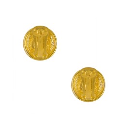 Σκουλαρίκια με λευκά μαργαριτάρια και βάση από ατσάλι με κλιπ - F126878